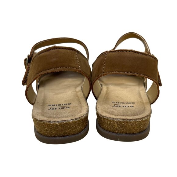 Earth Origins Women’s Almond Leather Adhesive Strap Palomos Percy Sandals Sz 11 - Picture 5 of 8